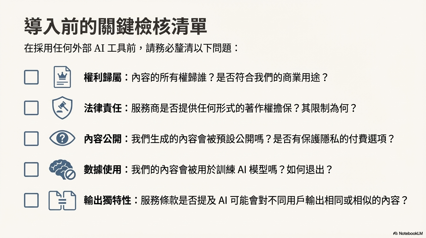 NotebookLM 簡報：導入前的關鍵檢核