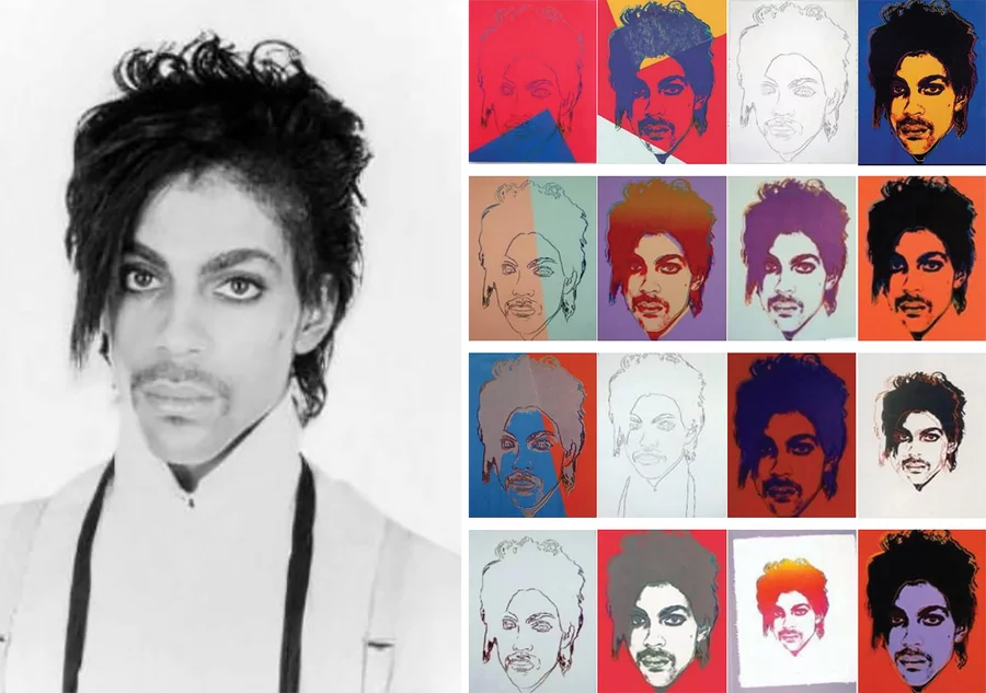 （美國著作權訴訟） 安迪·沃荷的「橙色王子」（Andy Warhol 案, 2023）：原文配圖