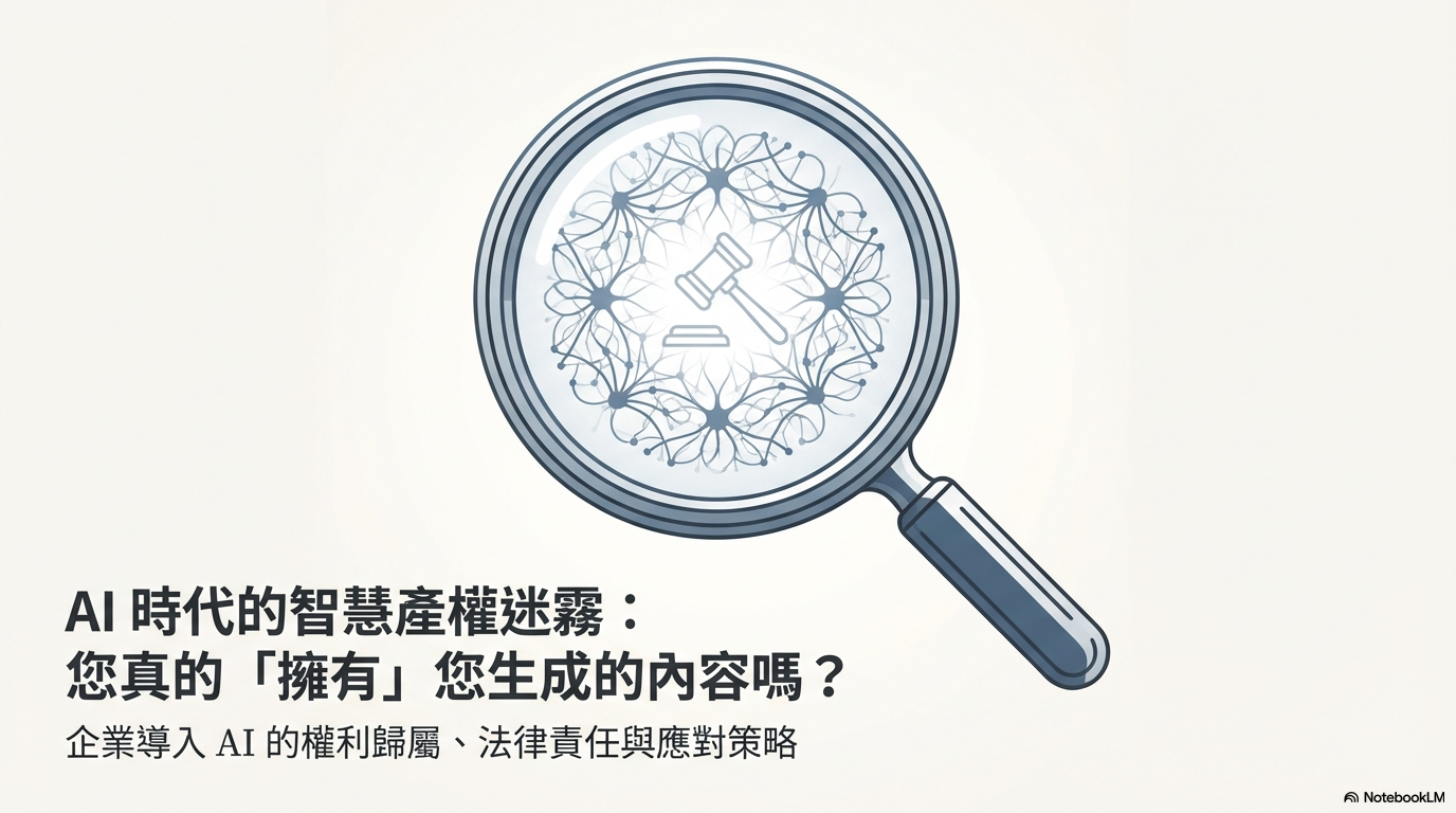 NotebookLM 簡報：AI 時代的智慧產權迷霧