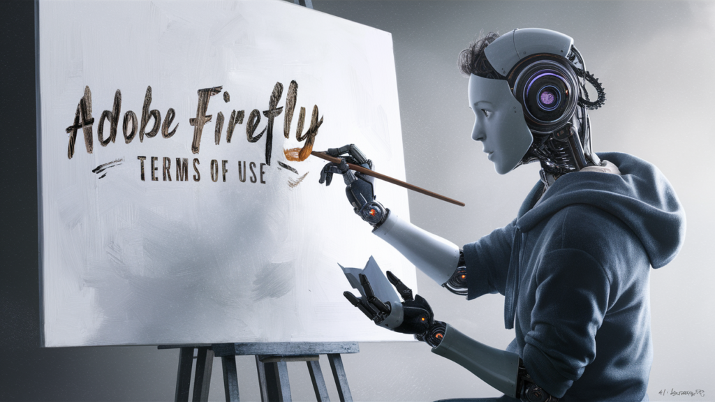 Adobe Firefly 的使用者條款：原文配圖